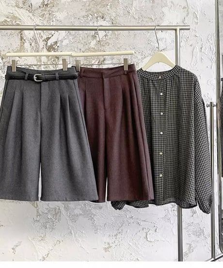 wool half pants /２color　FL2817