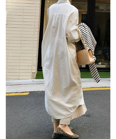 loose long shirt op /3color　FL2499