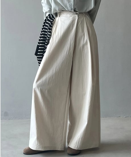 tuck wide pants /3color　FL2746