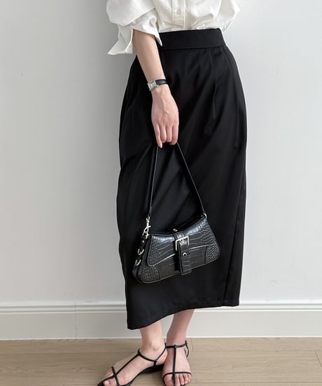cocoon tuck skirt /2color　FL3339