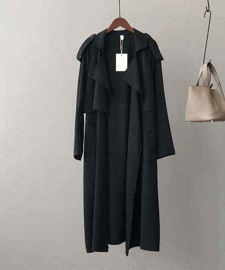 draped trench coat　FL2524