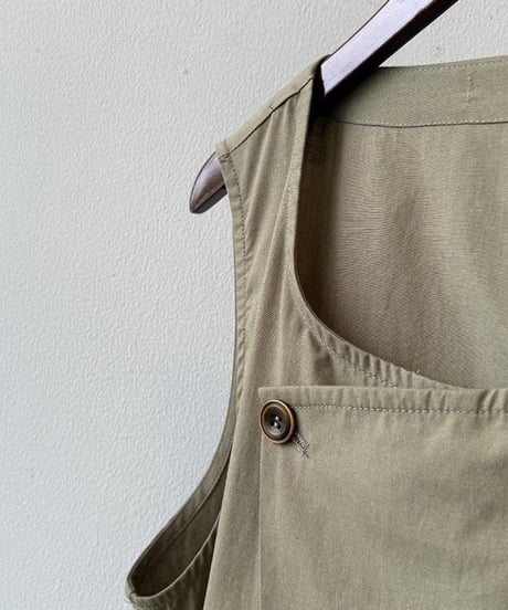 earth color wide leg overalls /2color　FL3461
