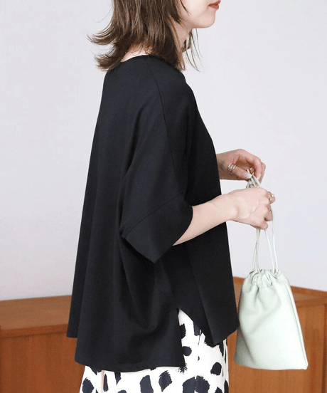 loose dolman sleeve t-shirt /5color　FL3642