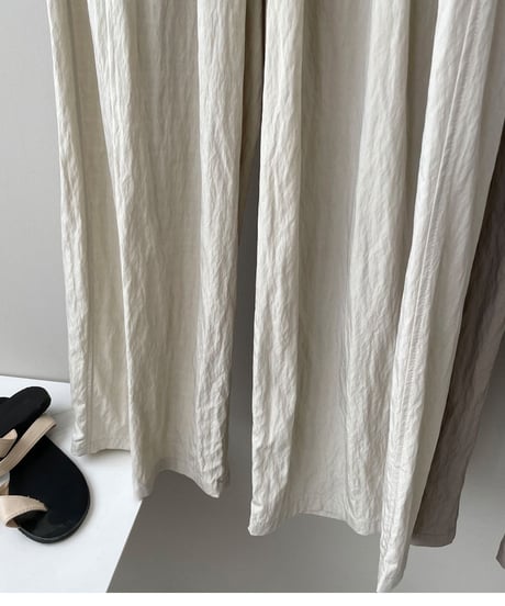 pleated wide-leg pants /4color　FL2705