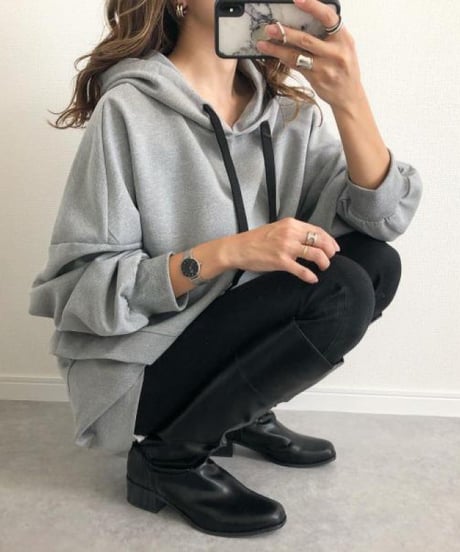 oversized pullover hoodie　FL3495