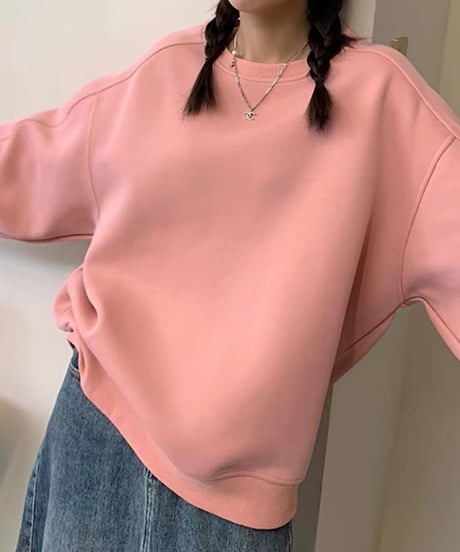 round neck sweatshirt pullover　FL2544