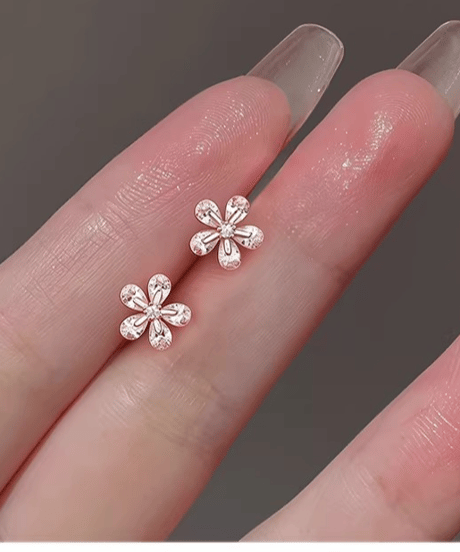 flower stud earrings /2color　FL3627
