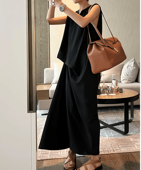 no sleeve long op /2color  FL3452