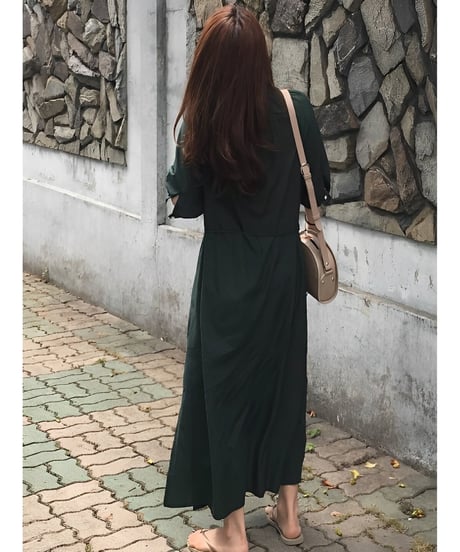 front button half sleeve op /2color　FL2473