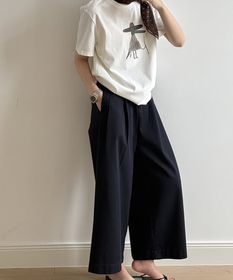 cotton wide pants /2color　FL3344