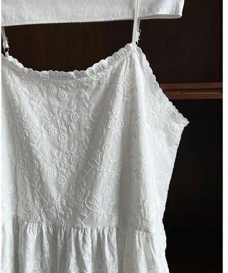 flower lace suspenders one-piece  FL3360