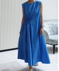 gathered design dress /2color　FL2021