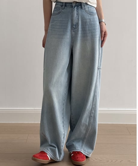 wide leg denim　FL3345
