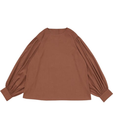 back button lantern sleeve tops /4color　FL3330