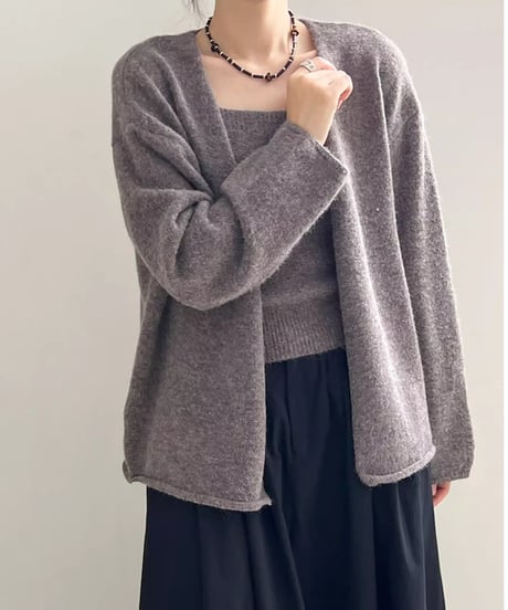 knit camisole ensemble /4color　FL2784