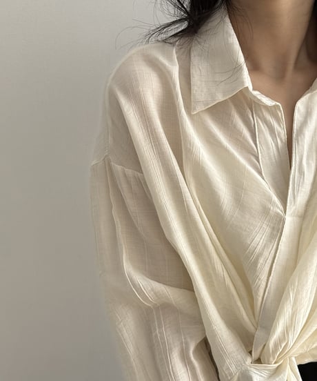 twisted refreshing design shirt blouse FL3427