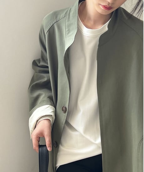 mid-collar windbreaker coat /2color　FL3060