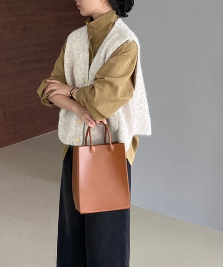 wool blend knit vest /3color　FL2734