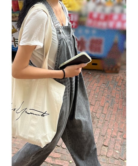 tuck denim overalls　FL2401