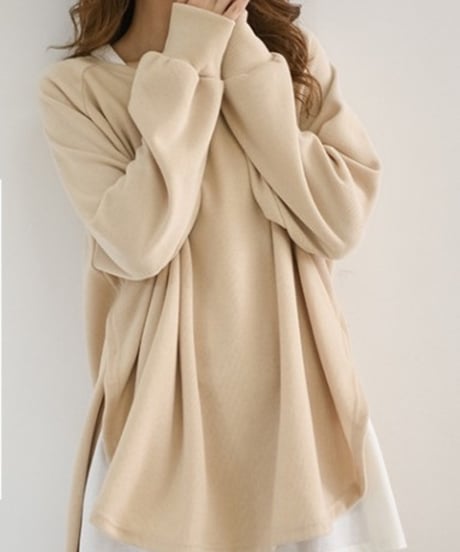 oversized casual knit tops /5color　FL3480