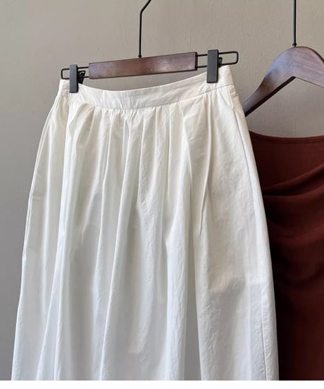tucked gathered skirt /3color　FL2763