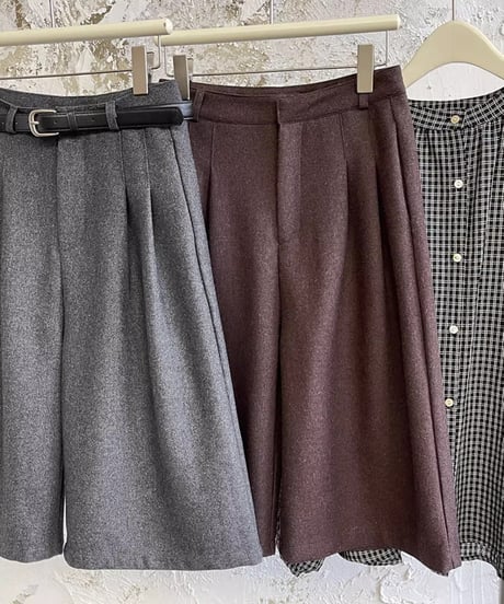 wool half pants /２color　FL2817
