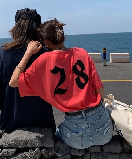 back number loose t-shirt　FL2218