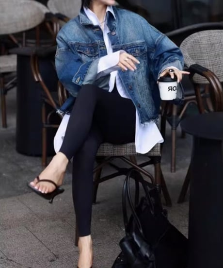 cut-off denim jacket　FL3390