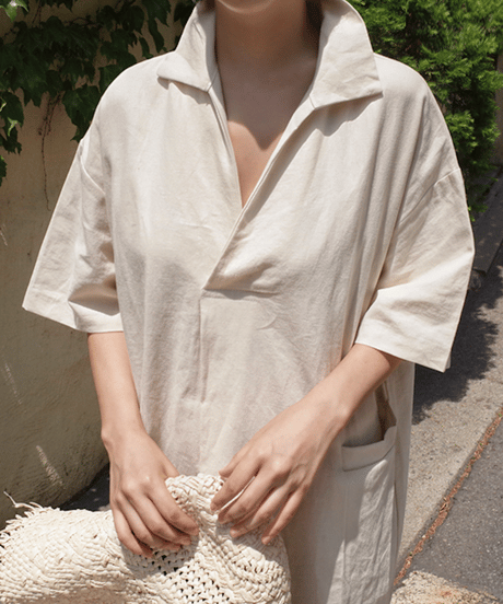 cotton linen dress　FL2132