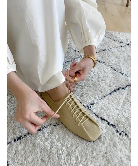 square toe woven shoes /3 color　FL2310