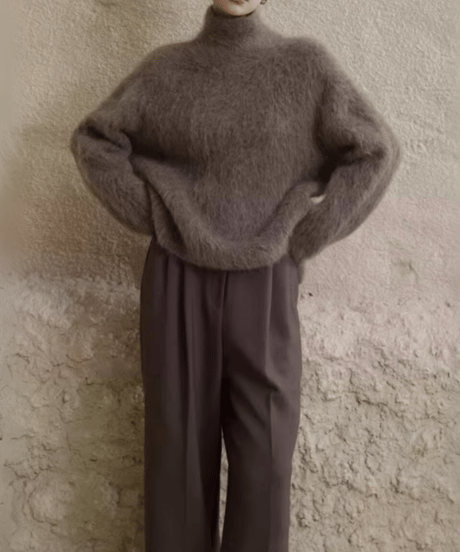 turtleneck pullover knit sweater /5color　FL3108