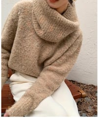 french retro knit w/ｍuffler　FL2919