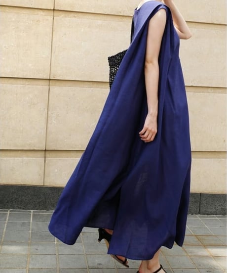 cotton linen sleeveless dress /2color　FL2041