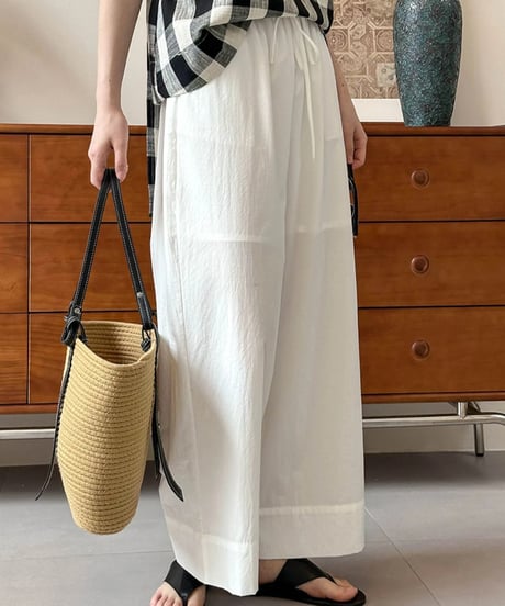 straight wide leg pants /3color　FL2708