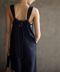 relaxed sdenim overalls /2color　FL3432