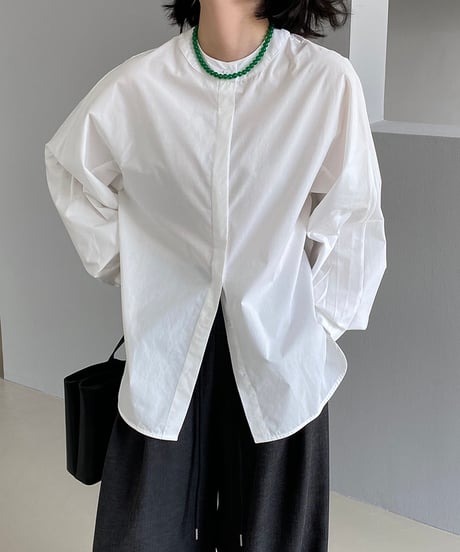 no color lanterns sleeve blouse /2colors　FL2805