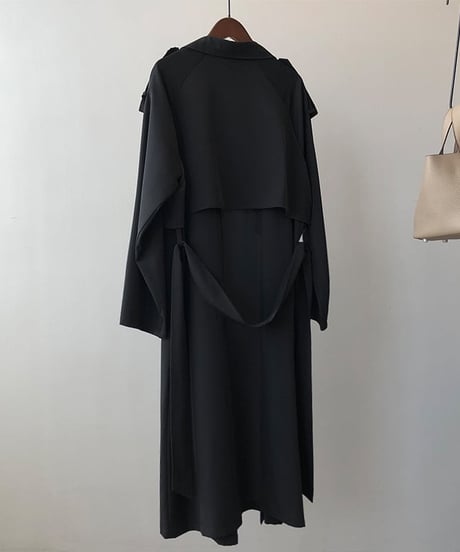 draped trench coat　FL2524