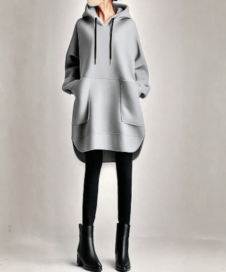 oversized hoodie long pullover /3color　FL3490