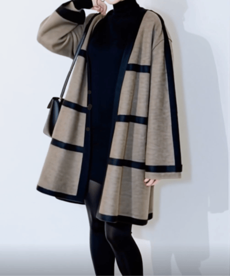 loose border coat　FL3518
