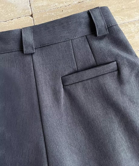 tucked wide leg pants /2color　FL2762