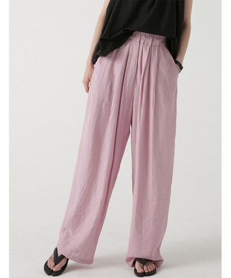 textured tuck pants　FL2197