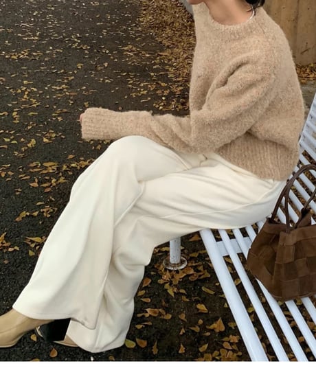 french retro knit w/ｍuffler　FL2919