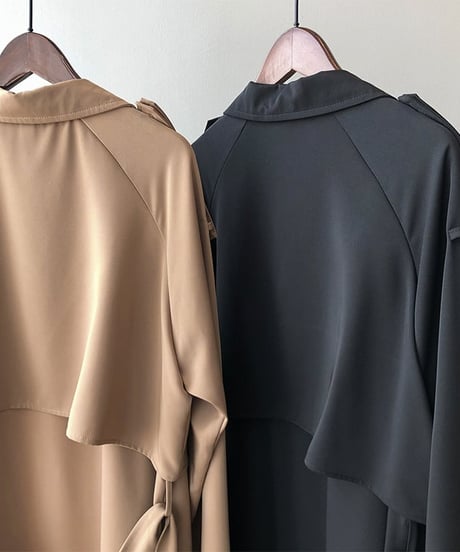 draped trench coat　FL2524