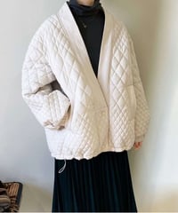 v-neck quilting blouson /2color　FL3138