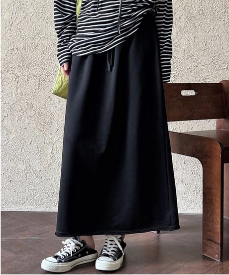 curl-edge sweat skirt /2color　FL2823