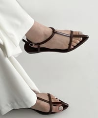 pointed toe cross strap sandal　FL2260