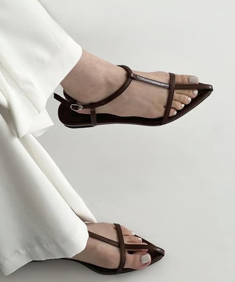 pointed toe cross strap sandal　FL2260