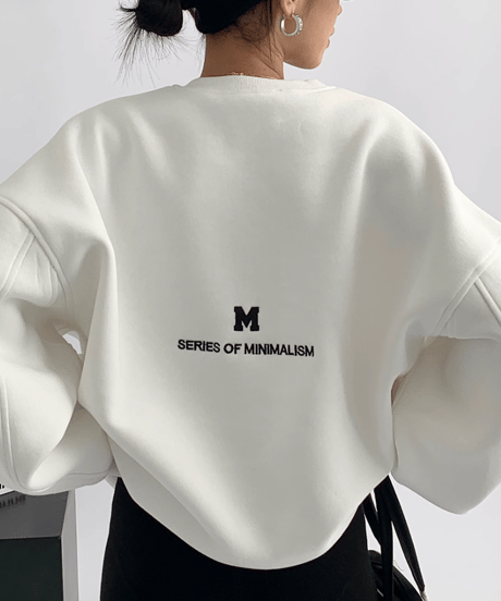 embroidered logo sweatshirt /3color　FL3262