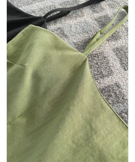 wide leg camisole all-in-one /2color　FL2452