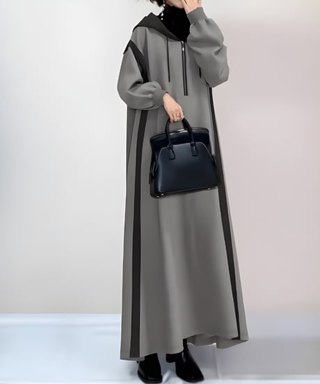 long hoodie dress FL3488